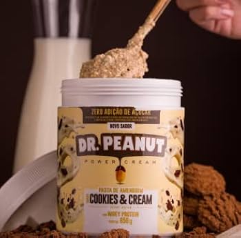 Pasta De Amendoim De Cookies & Cream - DR PEANUT - 600G